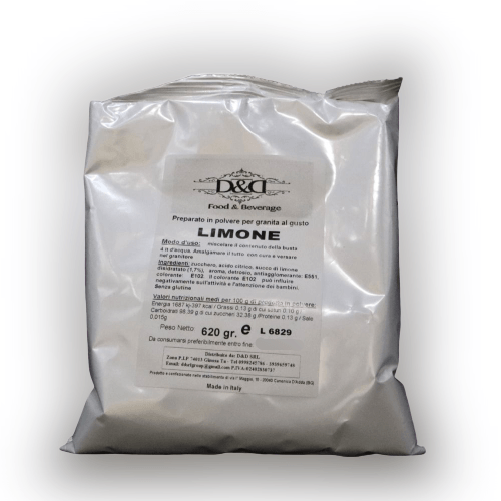 D&D FOOD & BEVERAGE Preparato in polvere per granita al limone da 620 gr d&d food & beverage