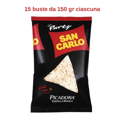 San carlo picadora tortilla bianca 15 buste da 150 gr