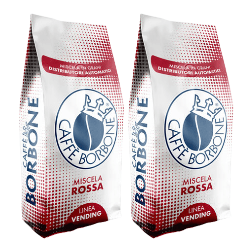 Caffe borbone in grani miscela rossa linea vending confezione da 2 kg
