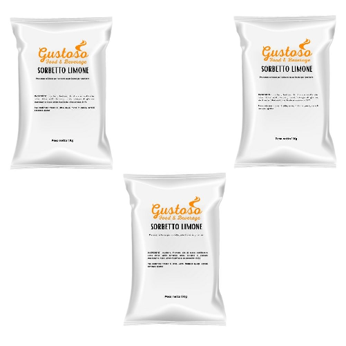 D&D FOOD & BEVERAGE Preparato in polvere per sorbetto al limone 3 buste da 1kg d&d food & beverage
