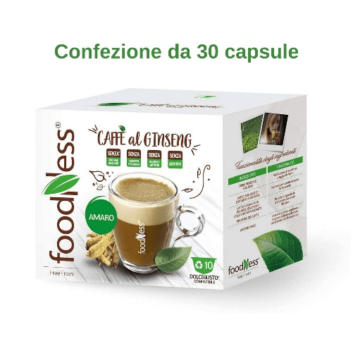 Foodness ginseng amaro compatibile nescafe' dolce gusto 30 capsule