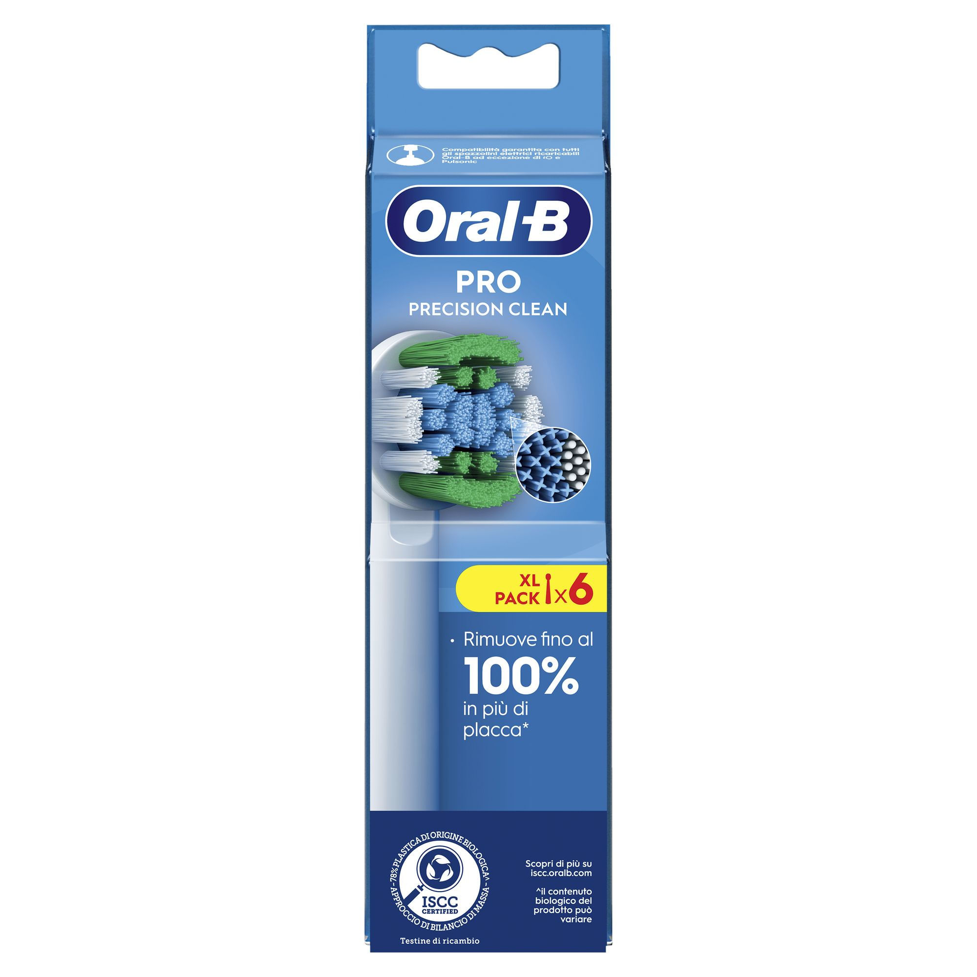 Braun Oral-B Testine Di Ricambio Pro Precision Clean, 6 Testine