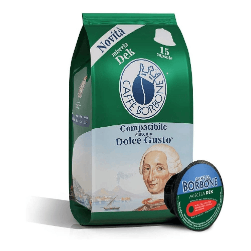 Borbone miscela dek compatibile nescafe' dolce gusto 30 capsule