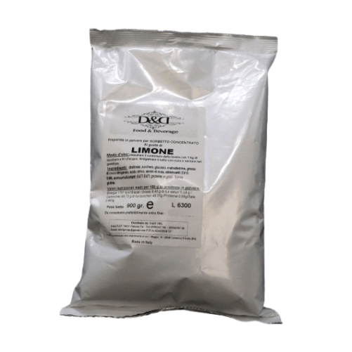 D&D FOOD & BEVERAGE Preparato in polvere per sorbetto concentrato al limone da 1000 gr d&d food &