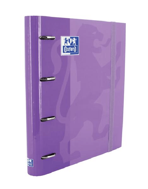 Rilegatrice europea Oxford Classic A4 - Copertina extra rigida - Dorso 45mm - Anelli 4Dx35mm - Ricarica 5x5