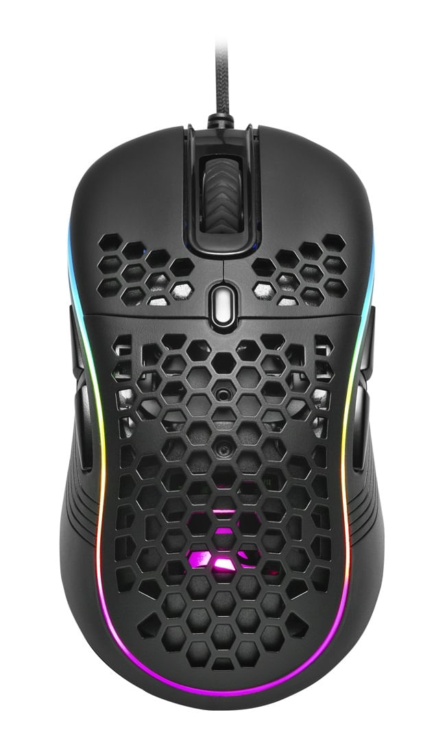 Sharkoon Mouse Gaming Light2-S 6200 Dpi Rgb 6 Tasti Configurabili Usb 1.8Mt Sharkoon Light² S mouse Gaming Ambidestro USB tipo A Ottico 6200 DPI