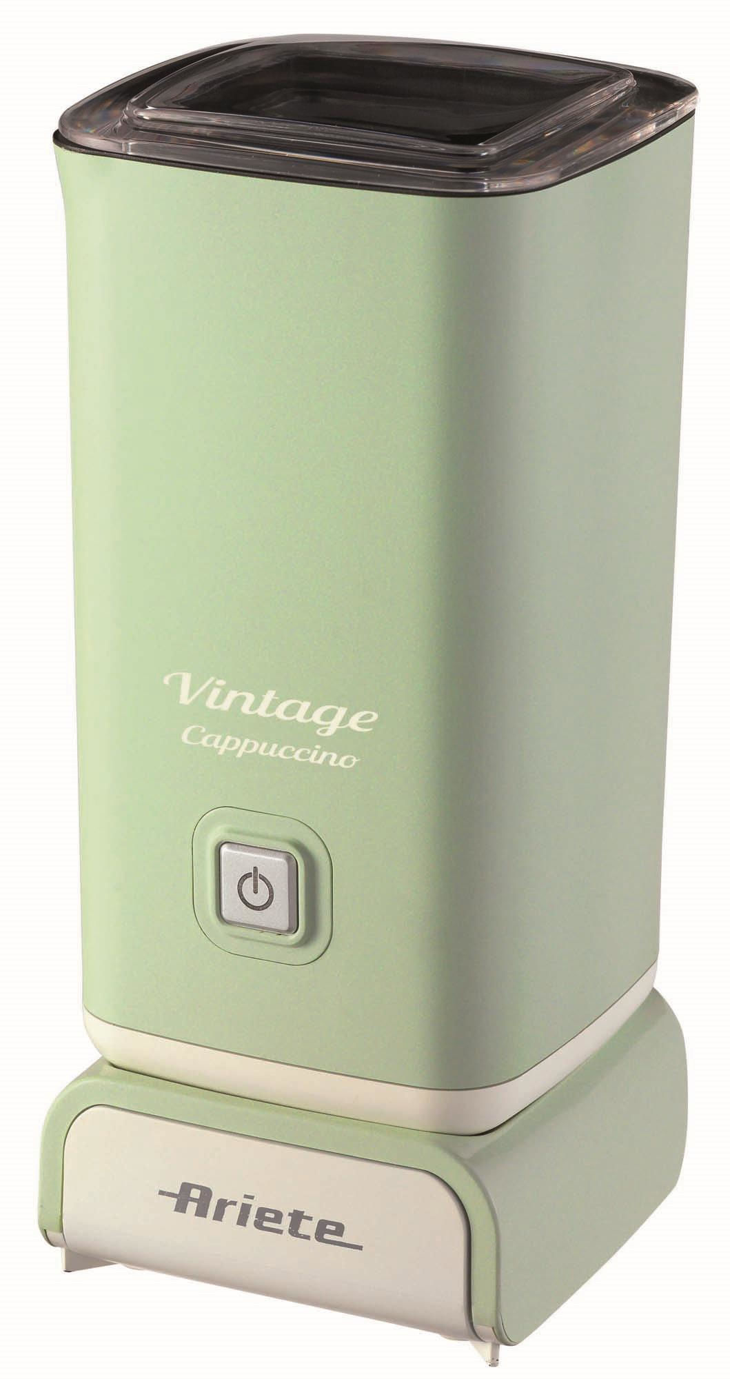 Ariete 2878 Cappuccinatore Vintage - Montalatte a caldo e a freddo - Cappuccino, cioccolata, infusi liofilizzati - 500 Watt - Verde
