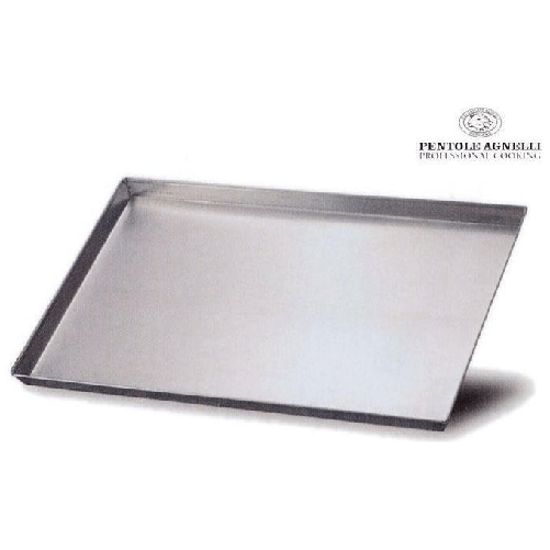 Agnelli Agnelli Teglia rettangolare bassa per pizza in alluminio 50x35x3