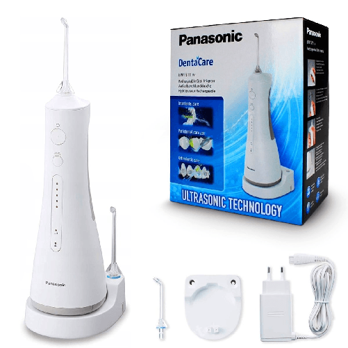Panasonic EW1511, Idropulsore portatile con tecnologia a ultrasuoni, 5 getti