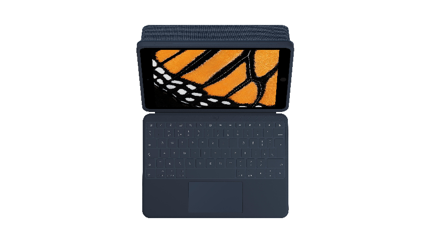 Logitech Rugged Combo 3 Touch QWERTZ Tedesco Smart Connector Blu
