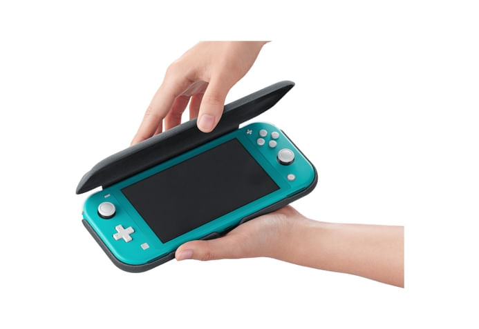 Nintendo 110755 Custodia flip a libro Grigio