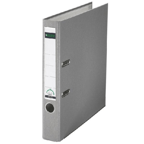 Leitz 180° Plastic Lever Arch File raccoglitore ad anelli A4 Grigio