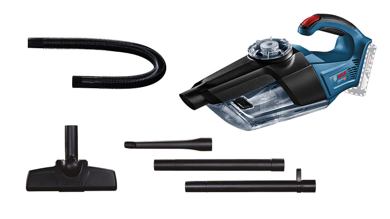 Bosch GAS 18V-1 Professional aspirapolvere senza filo Nero, Blu, Rosso, Translucent Senza sacchetto