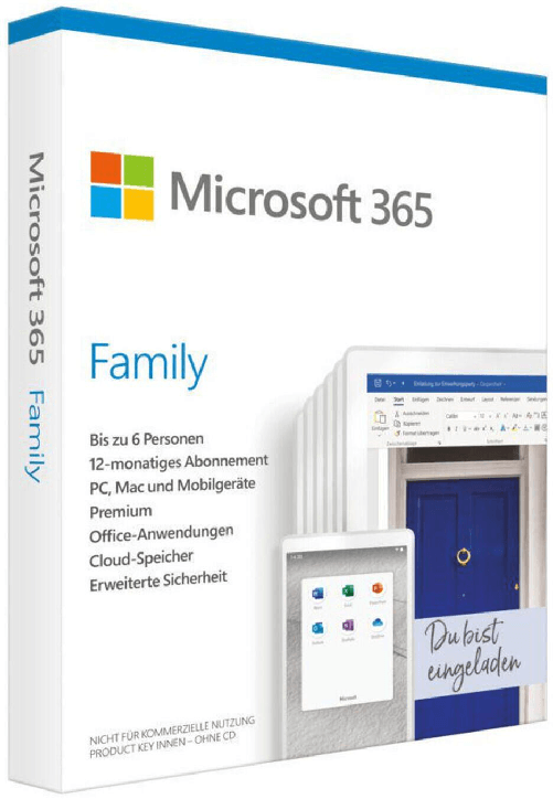 Microsoft Office 365 Home Premium Suite Office 6 licenza/e Multilingua 1 anno/i
