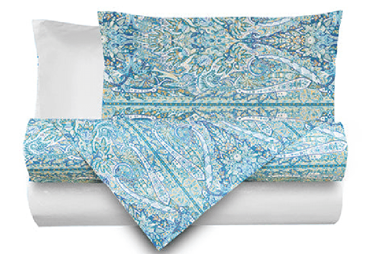 NOVILUNIO.IT Completo letto lenzuola federe bifaccia double face stampa digitale in cotone made in Dimensione MATRIMONIALE