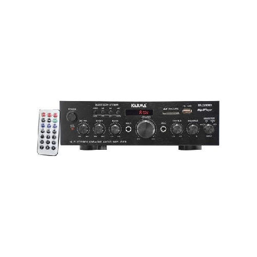 Karma PA-2380BT Amplificatore Stereo 2x50W Usb Sd 4 Ingressi