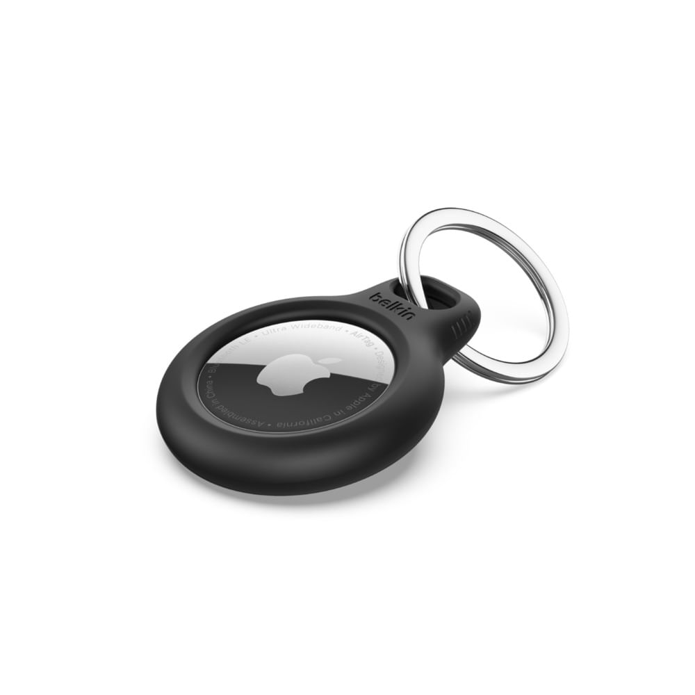 Belkin Secure Holder Airtag con Portachiavi - Nero (SECURE HOLDER WITH KEYRING - BLACK) Belkin SECURE HOLDER AIRTAG CON PORTACHIAVI