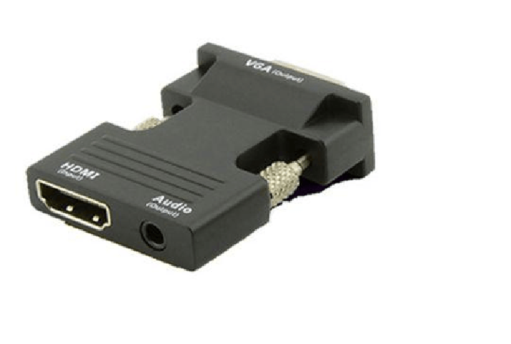 Microconnect HDMIVGAAUDIOB adattatore per inversione del genere dei cavi VGA [D-Sub] HDMI + Audio Nero (HDMI Female - VG
