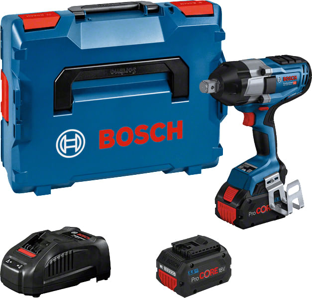 Bosch Avvitatore a massa battente BOSCH GDS 18V-1050 H (2 x 5,5 Ah ProCORE + GAL1880CV + L-Boxx 136) Bosch GDS 18V-1050 H 1750 Giri/min Nero, Blu
