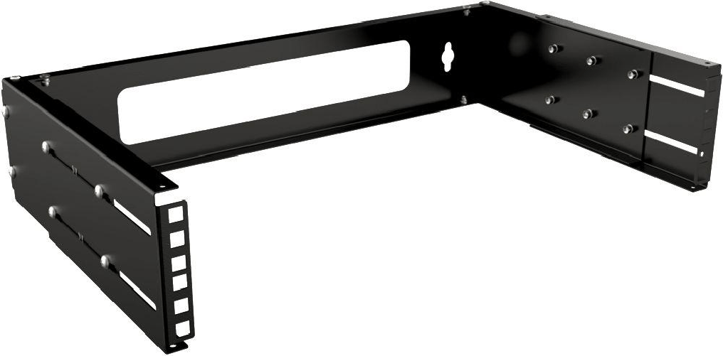 Lanview RAR200BL rack 2U Nero (19 2U Adjustable Depth Open - Frame Rack Wall Mount - Black - Warranty: 60M) Lanview RAR200BL rack 2U Nero