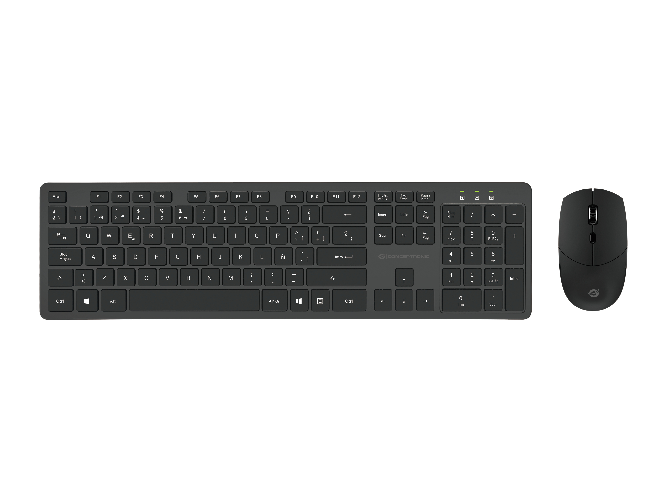Conceptronic ORAZIO01ES tastiera Mouse incluso Ufficio RF Wireless QWERTY Spagnolo Nero