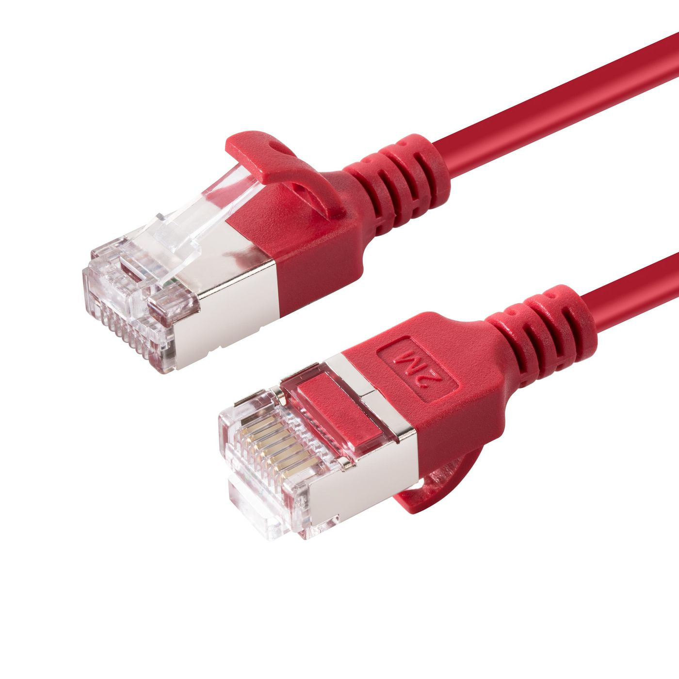 Microconnect V-FTP6A075R-SLIM cavo di rete Rosso 7,5 m Cat6a U/FTP [STP] (CAT6A U-FTP Slim, LSZH, 7.5m - Network Cable, Microconnect V-FTP6A075R-SLIM