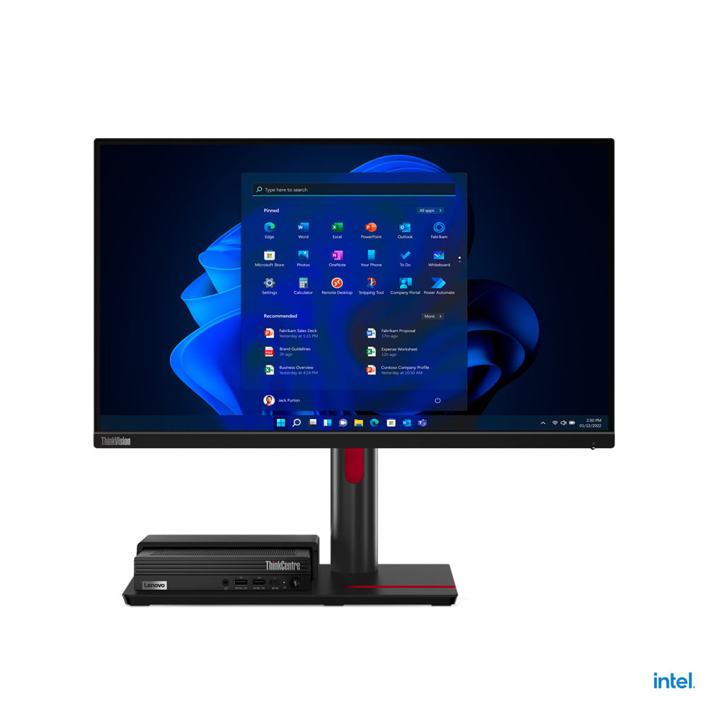 Lenovo ThinkCentre TIO Flex 24i Monitor PC 60,5 cm [23.8] 1920 x 1080 Pixel Full HD LCD Nero (ThinkCentre TIO Flex 24i,