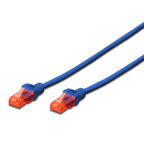 EWENT CAVO DI RETE U/UTP PATCH CORD 5MT CAT 6 COLOR BLU EW-6U-050B IM1025 Ewent IM1025 cavo di rete Blu 5 m Cat6 U/UTP (UTP)