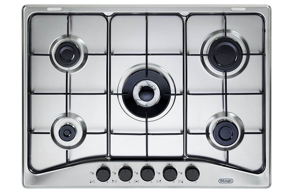 Delonghi De’Longhi FFA 57 ASV piano cottura Acciaio inossidabile Da incasso 68 cm Gas 5 Fornello(i) De’Longhi FFA 57 ASV piano cottura Acciaio inossid