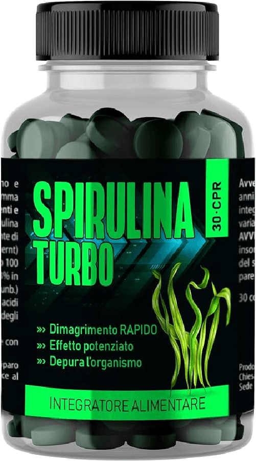 Spirulina Turbo Integratore per Dimagrire Forte Perdita Peso Dimagrante 60 Compresse Fame Nervosa Ultra Dimagrante Spirulina Dimagrante Forte – Integr