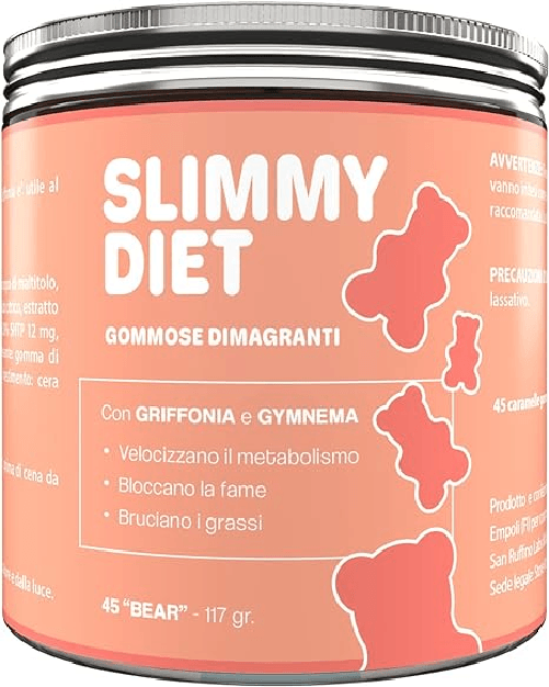 Aloha Labs Slimmy Diet Caramelle Gommose Dimagranti Integratori per Dimagrire Velocemente Pancia e Slimmy Diet Caramelle Gommose Dimagranti Integrato