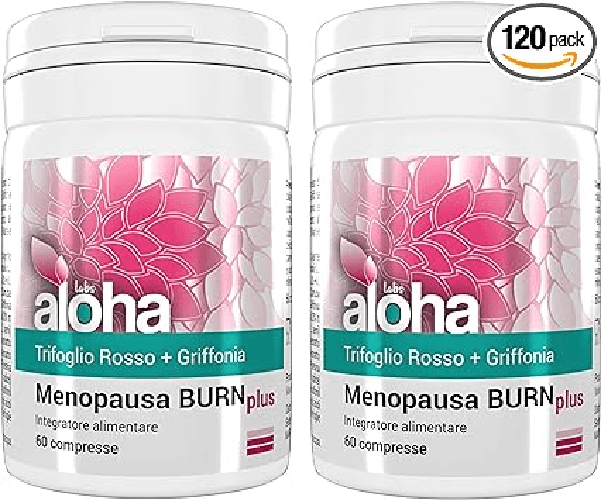 Aloha MenoPausa Integratore Alimentare Completo Supporto Metabolismo Vitamina D Compresse Menopausa Vampate Calore Ossa