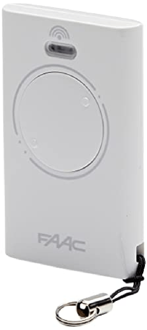 Faac 787007 XT2 433 SLH LR Automazione cancello telecomando trasmittente 2 canali, 433 mhz, Bianco