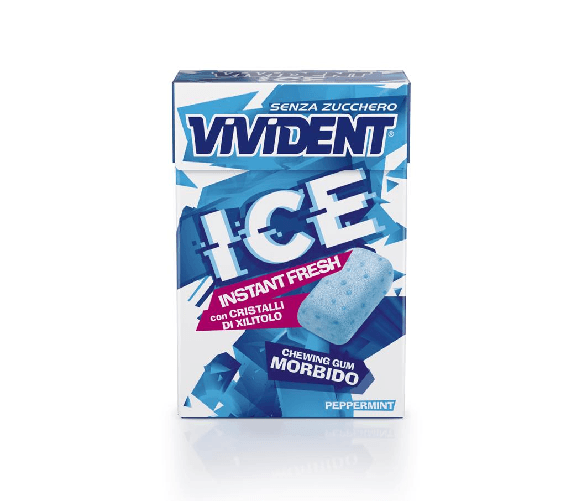 PERFETTI VAN MELLE VIVIDENT ICE PEPPERMINT ASTUCCIO (20PZ)