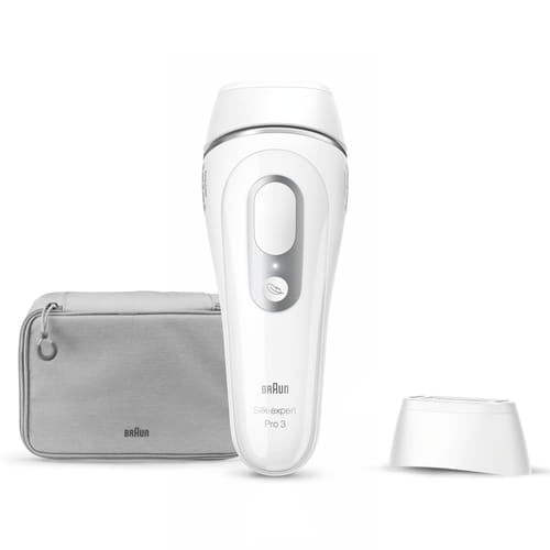 Braun Silk-expert Pro Silk expert Pro 3 PL3020, Epilatore A Luce Pulsata Donna, Per La Rimozione Permanente Dei Peli Visibili A Casa Tua, Bianco/Argen