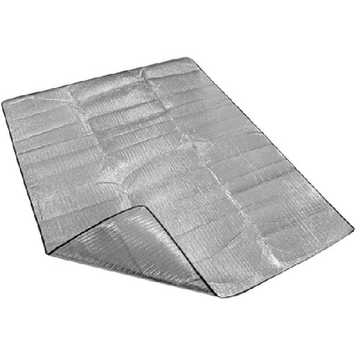 Stuoia Per Spiaggia Mare Picnic 168x90cm Doppia Lamina In Alluminio Avvolgibile -