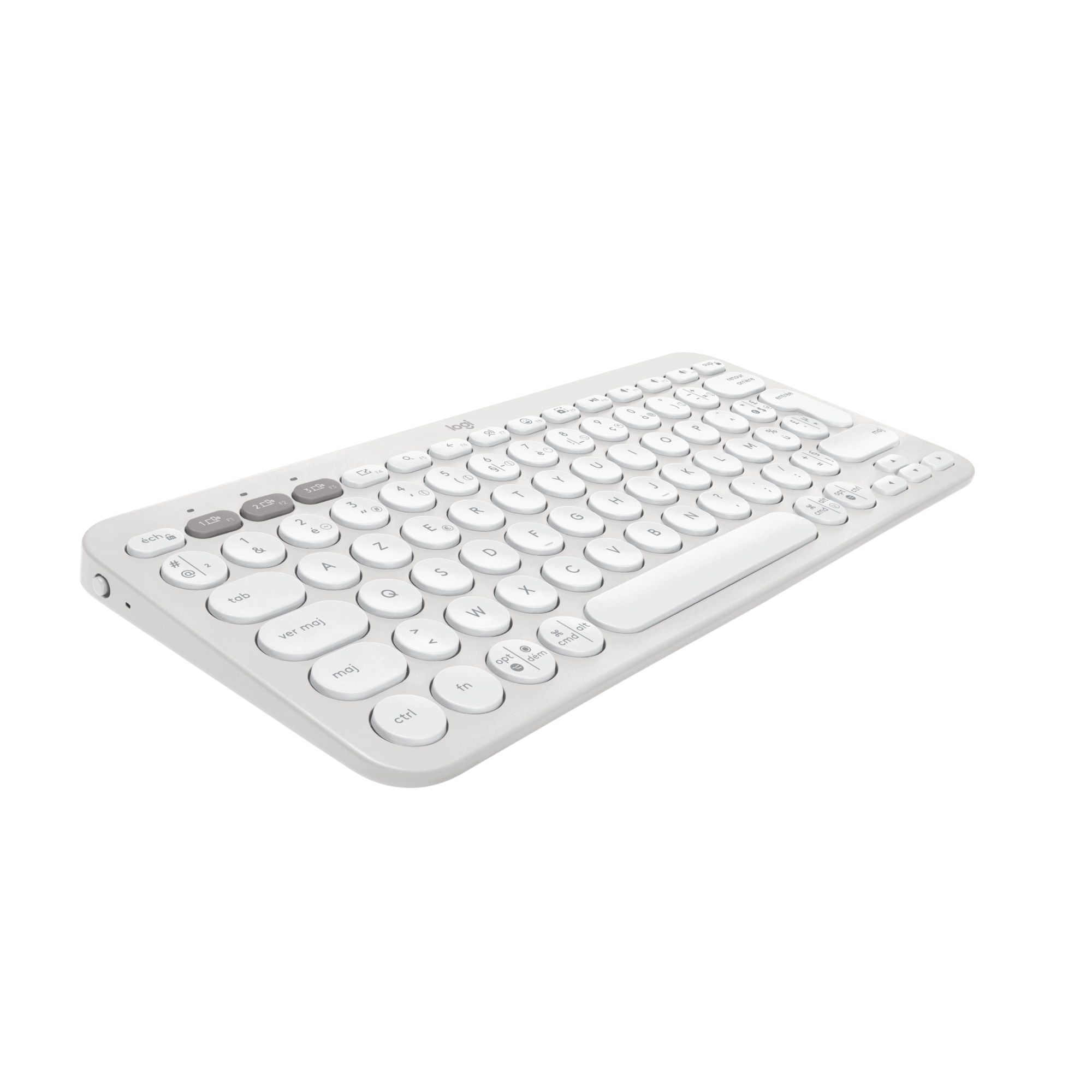 Logitech Pebble Keys 2 K380s tastiera Universale RF senza fili + Bluetooth QWERTY US International Bianco