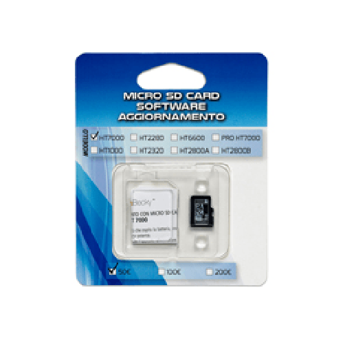 HolenBecky MICRO SD CARD aggiornamento 100/200eu verificabanconote HT2320