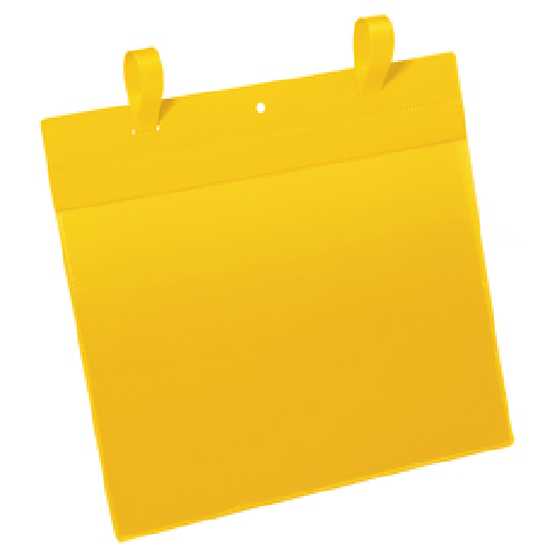 DURABLE 50 buste identificazione con fascette 297x210mm(A4-ORIZ.)ART.1751 GialloDURABLE