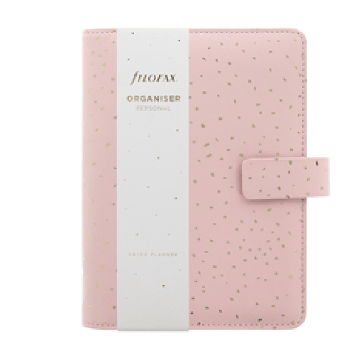 FILOFAX Organiser f.to Personal 187x153x40mm c/cinturino Confetti rosa Filofax