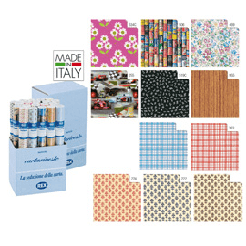 REX SADOCH Rotoli Cartarivesto Rex 58 - lavabile - 50 x 500 cm - colori assortiti - Rex Sadoch - conf. 50 pezzi