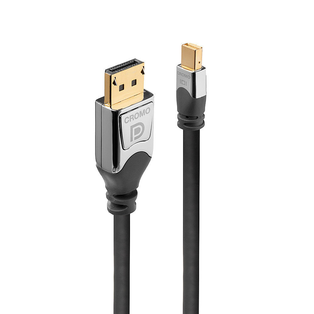 Lindy 36310 cavo DisplayPort 05 m Mini DisplayPort Grigio (0.5m CROMO Mini DisplayPort - to DisplayPort Cable - Warranty Lindy 36310 cavo DisplayPort