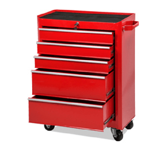 Garden Friend Carrello portautensili 5 cassetti con ruote