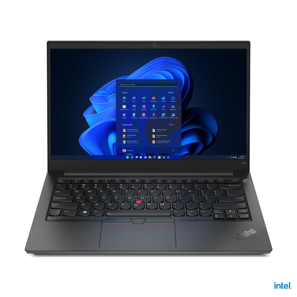 Lenovo ThinkPad E14 Gen 4 (Intel) Intel Core i7 i7-1255U Computer portatile 35,6 cm (14") Full HD 16 GB DDR4-SDRAM 512 GB SSD Wi-Fi 6 (802.11ax) Win