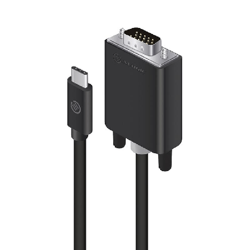 ALOGIC ELUCVG-02RBLK cavo e adattatore video 2 m USB tipo-C VGA [D-Sub] Nero (ALOGIC 2M USB-C TO VGA CABLE - - MALE TO M ALOGIC ELUCVG-02RBLK cavo e a