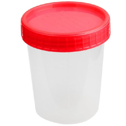 5 Contenitore Per Analisi Delle Urine Sterile 120 Ml Con Tappo Vite Urinocoltura -