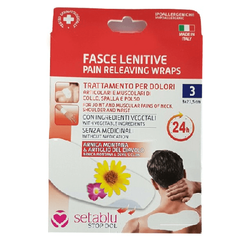 Fasce Lenitive Trattamento Per Dolori Arnica Salice Artigli Del Diavolo 8x21.5cm -