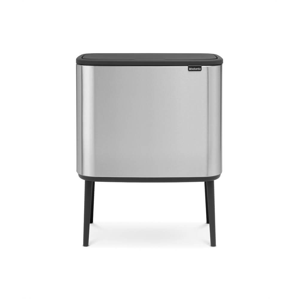 Brabantia 315848 BO Touch Bin Pattumiera da 36 L acciaio inossidabile impronta digitale in acciaio opaco Brabantia 315848 bidone per la spazzatura 36