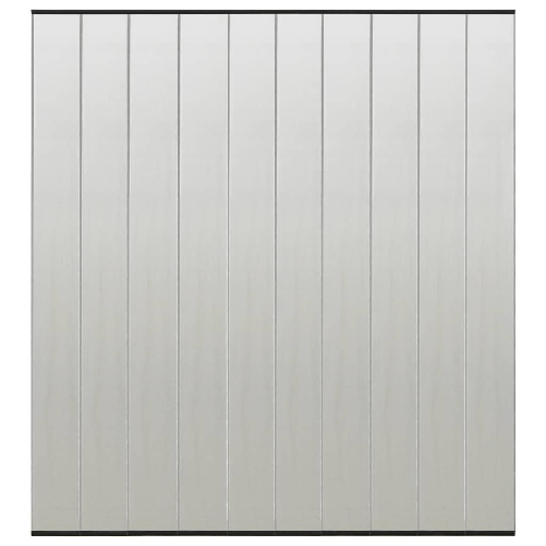 VidaXL Zanzariera per Porta con 10 Sezioni a Rete Nera 240x240 cm