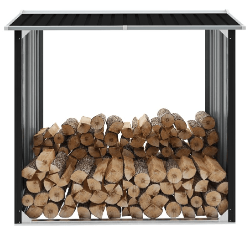 VidaXL Capannone in Acciaio Zincato 172x91x154 cm Antracite
